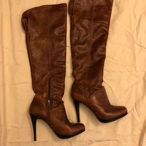 Cathy Jean Cognac boots
